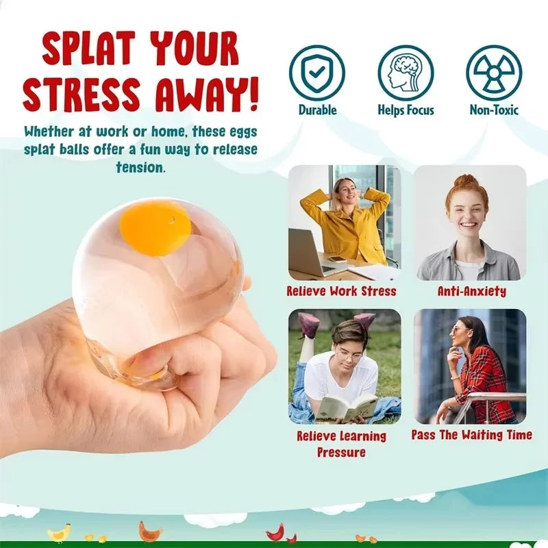 Funky Egg Squish Stress Ball